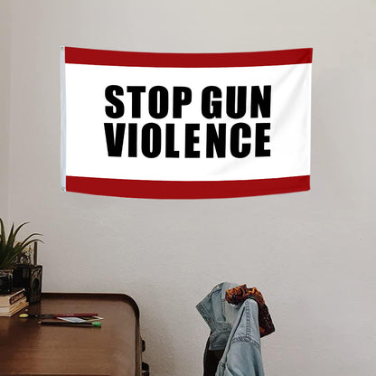 Fyon Stop Gun Violence Flag  Indoor and Outdoor Banner