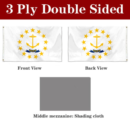 Fyon Rhode Island Flag Banner