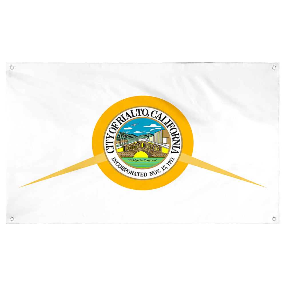 Fyon Rialto, California Flag Banner