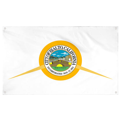 Fyon Rialto, California Flag Banner