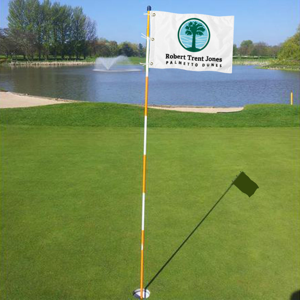 Fyon Robert Trent Jones RTJ Palmetto Dunes Golf Pin Flag Banner Grommets