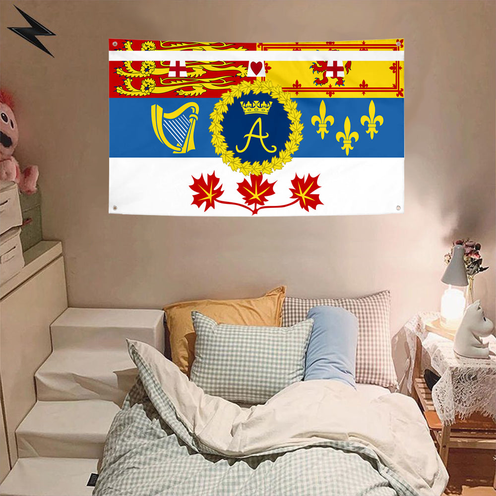 Fyon Royal Standard of Princess Anne, Princess Royal (in Canada)  Flag Banner