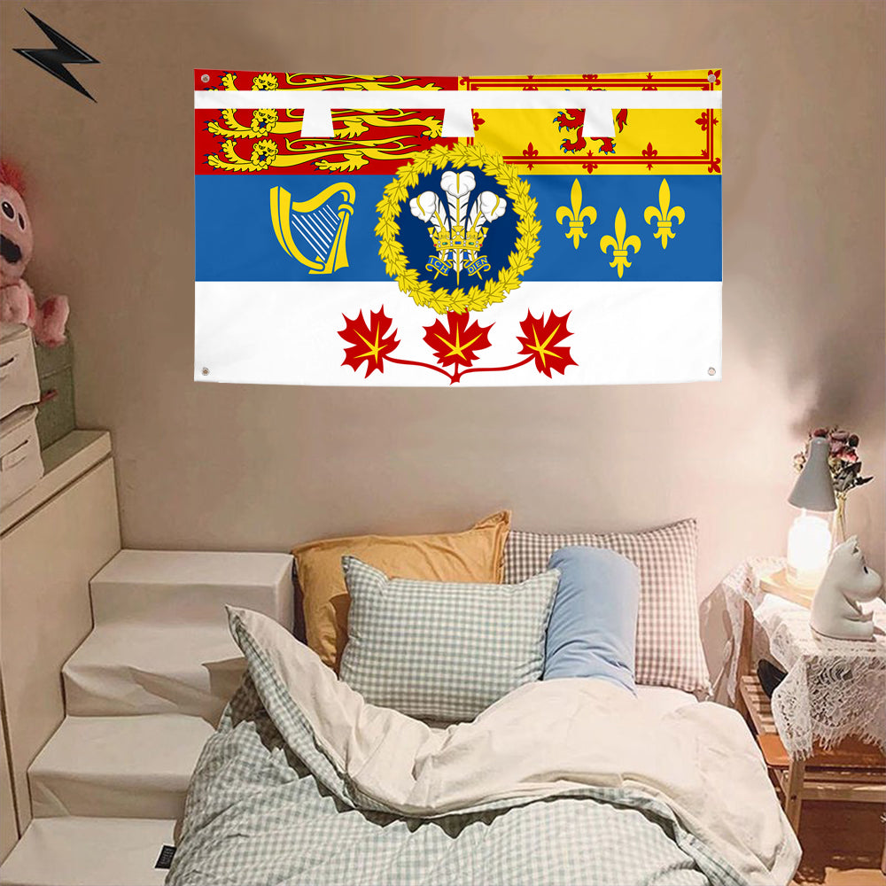 Fyon Royal Standard of the Prince of Wales (in Canada) Flag Banner