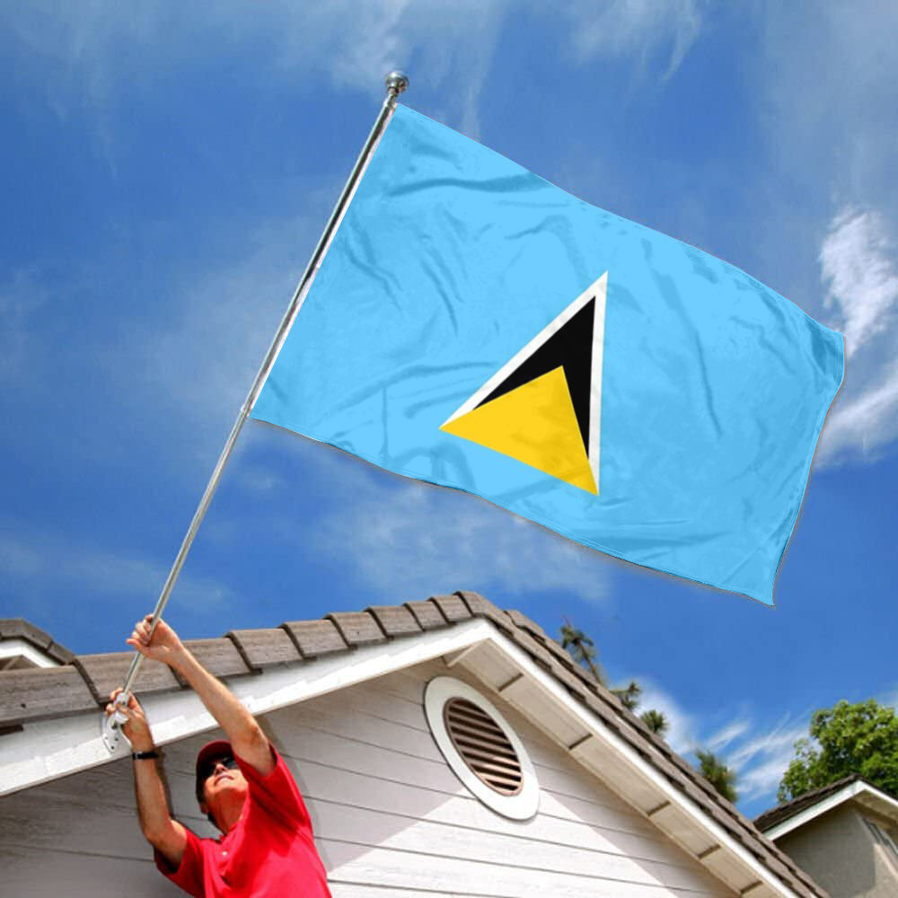 Fyon Saint Lucia Flag Banner