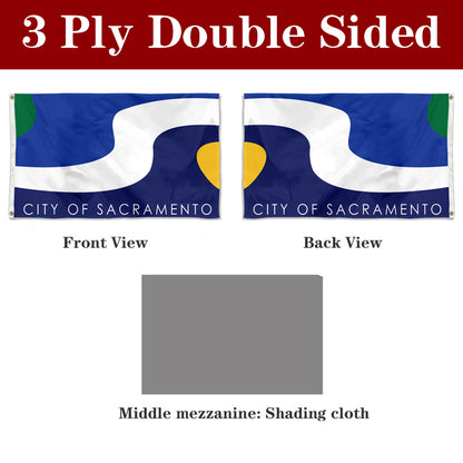 Fyon Sacramento, California Flag Banner