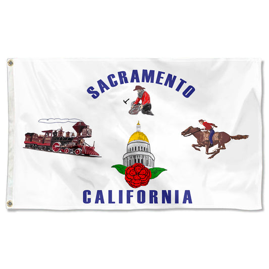 Fyon Sacramento, California Flag Banner (1964–1989)