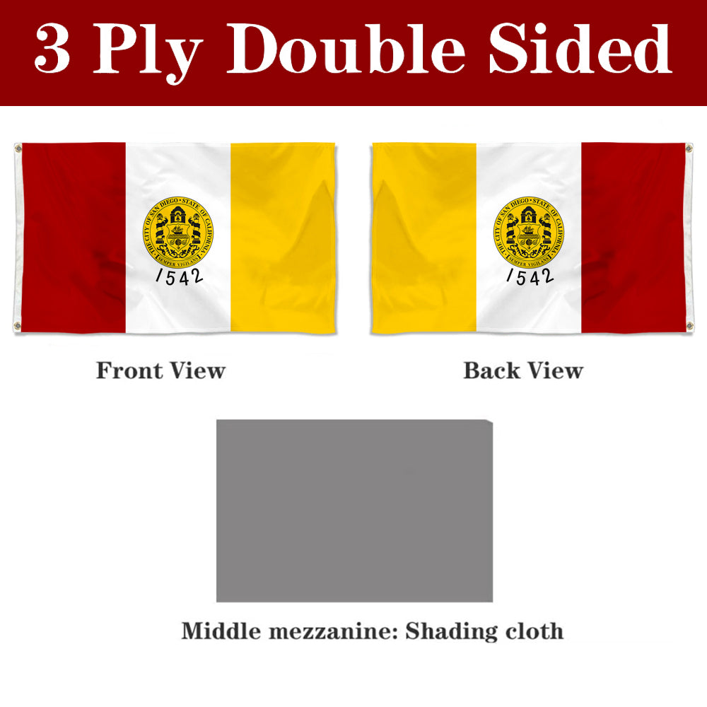 Fyon San Diego, California Flag Banner