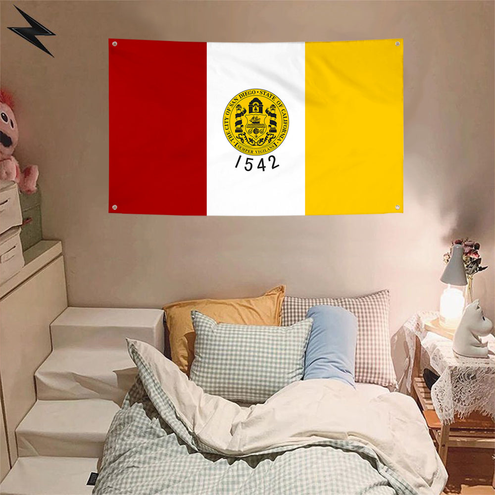 Fyon San Diego, California Flag Banner