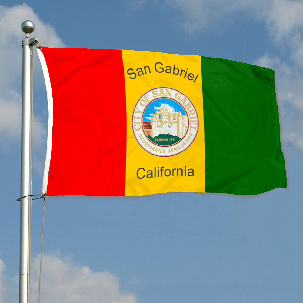 Fyon San Gabriel, California Flag Banner