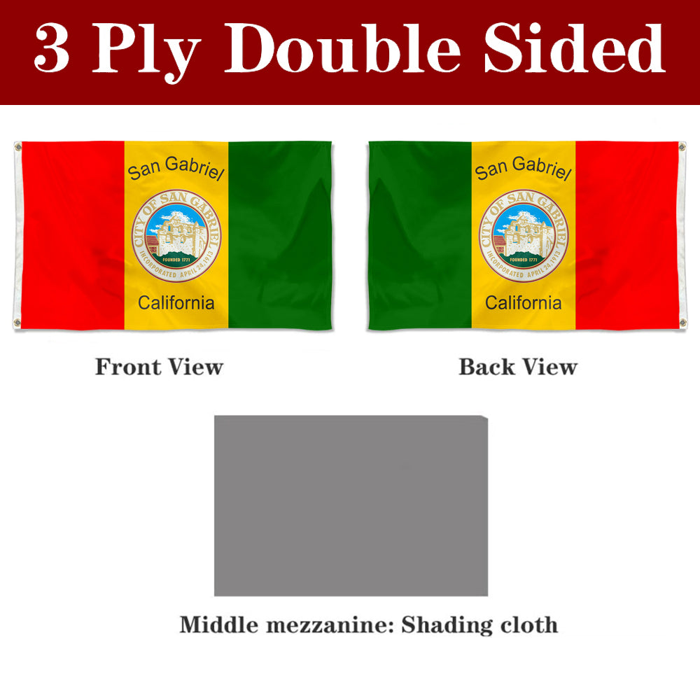 Fyon San Gabriel, California Flag Banner