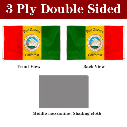 Fyon San Gabriel, California Flag Banner