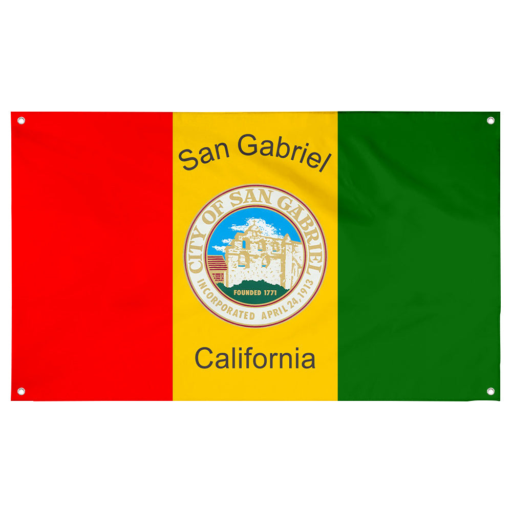 Fyon San Gabriel, California Flag Banner