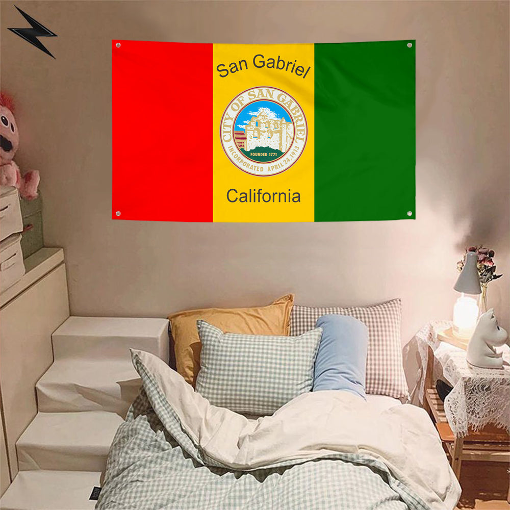 Fyon San Gabriel, California Flag Banner