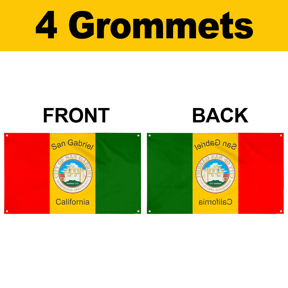 Fyon San Gabriel, California Flag Banner
