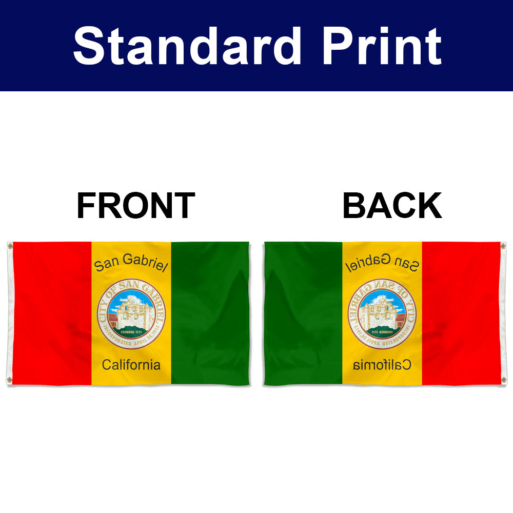 Fyon San Gabriel, California Flag Banner