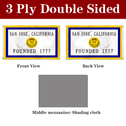 Fyon San Jose, California Flag Banner (1969–1984)