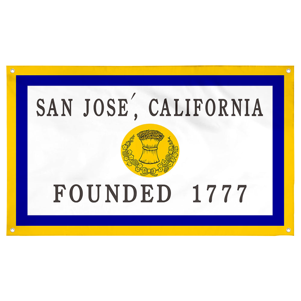 Fyon San Jose, California Flag Banner (1969–1984)