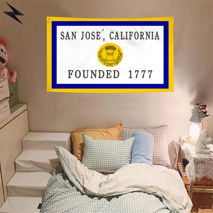 Fyon San Jose, California Flag Banner (1969–1984)