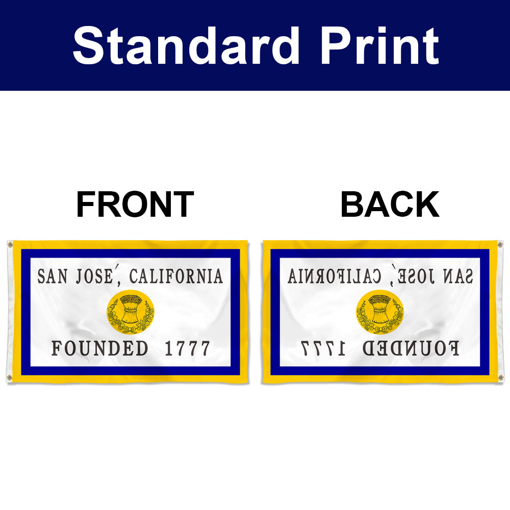Fyon San Jose, California Flag Banner (1969–1984)