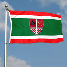 Fyon Double-sided San Pedro Town, Ambergis Cay, Belize Flag Banner