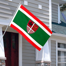 Fyon Double-sided San Pedro Town, Ambergis Cay, Belize Flag Banner