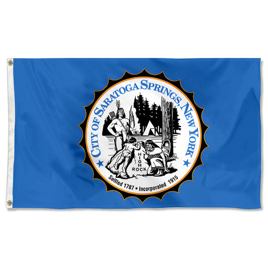 Fyon Saratoga Springs, New York Flag Banner
