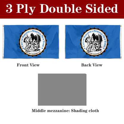 Fyon Saratoga Springs, New York Flag Banner