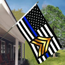 Fyon Sgt Thin Blue Line Flag  indoor and outdoor Banner