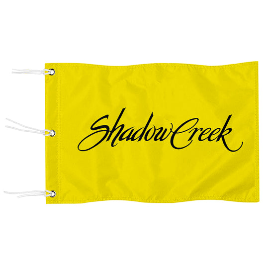 Fyon Shadow Creek Golf Course Las Vegas Yellow Pin Flag Banner Grommets