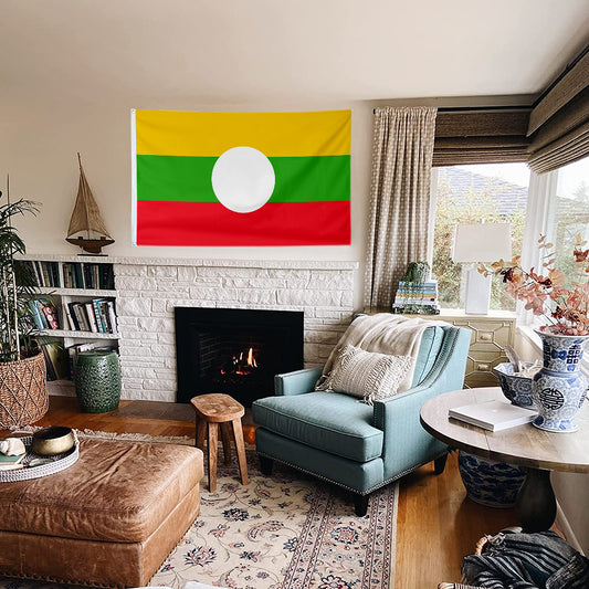 Fyon Shan State, Myanmar Flag  Indoor and outdoor banner