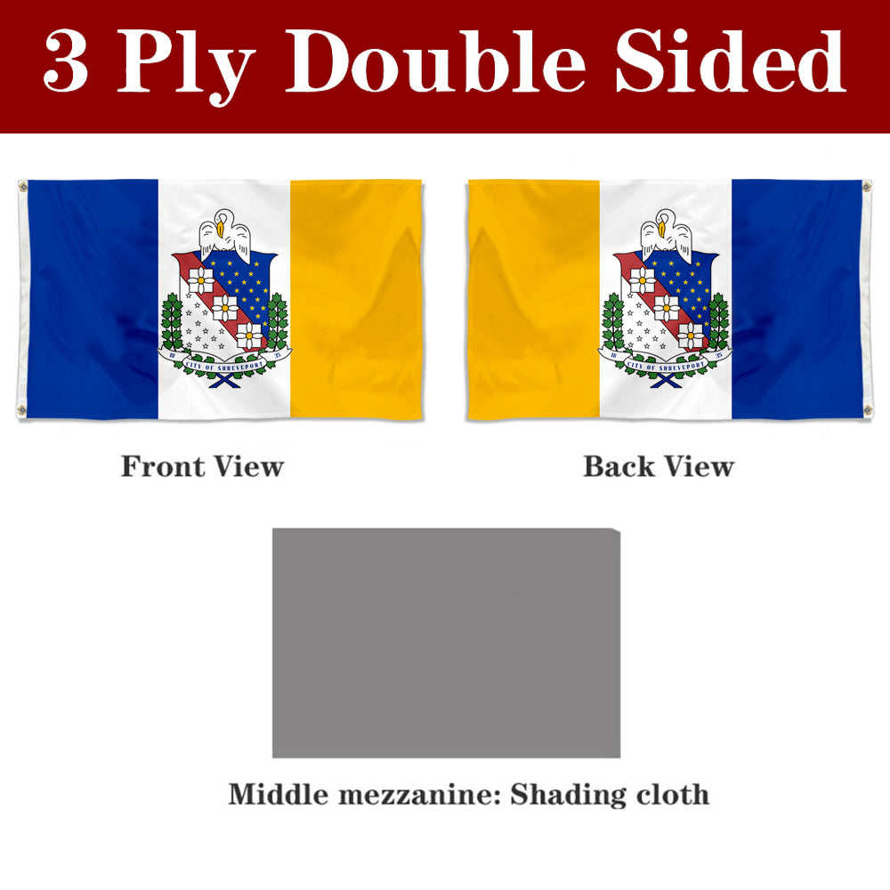 Fyon Shreveport, Louisiana Flag Banner