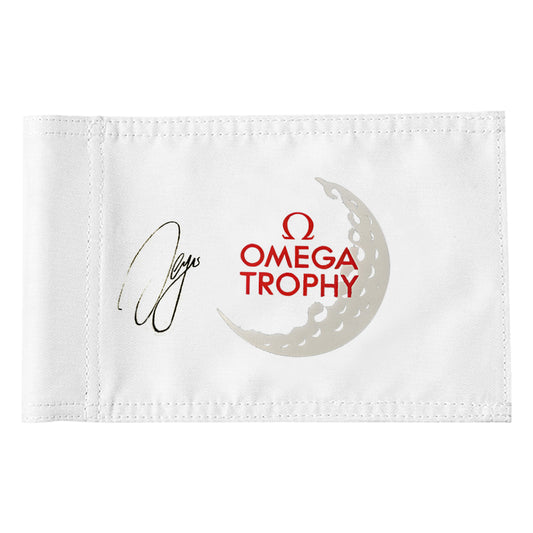Fyon Signed Sergio Garcia US Open Omega Trophy Golf Pin Flag Banner