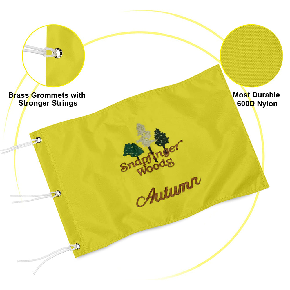 Fyon Snapfinger Woods Autumn Authentic Golf Pin Flag Banner Grommets