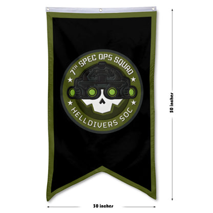 Fyon Soc 7th Spec OPS Sqliad Flag Game Flags Banner