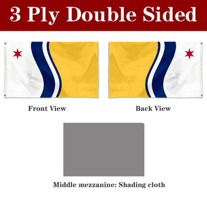 Fyon Indiana banner City of South Bend Flag