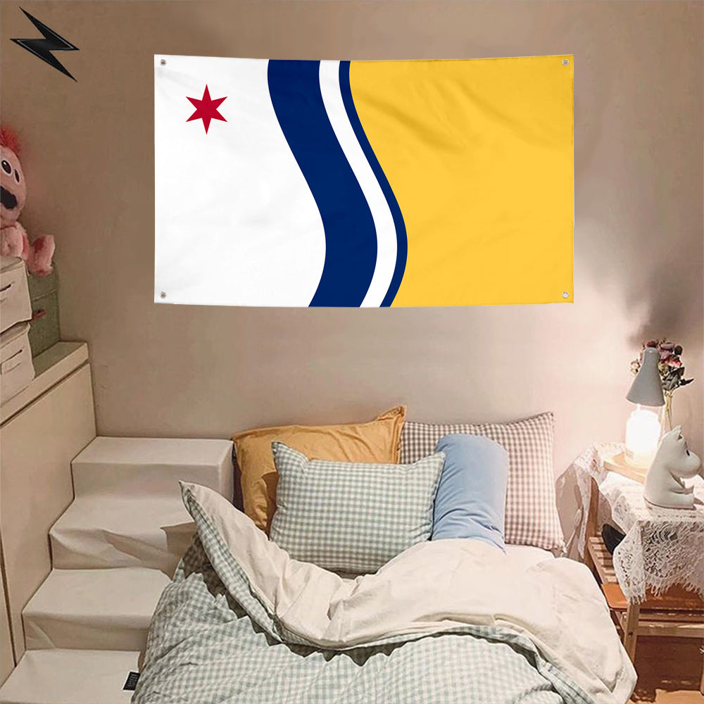 Fyon Indiana banner City of South Bend Flag