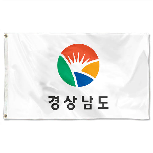 Fyon Double-sided South Gyeongsang Province, South Korea Flag Banner