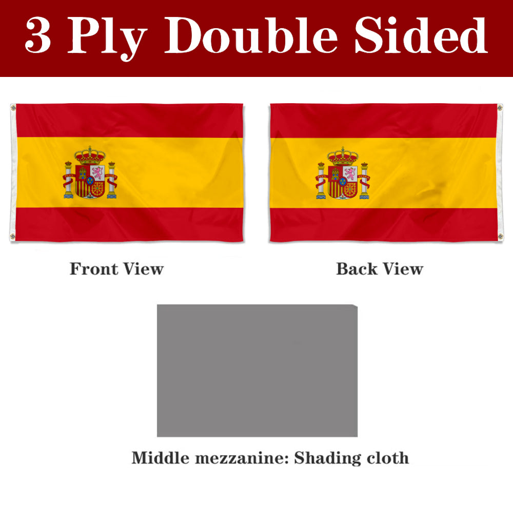 Fyon State and Civil Flag of Spain Flags Banner
