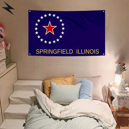 Fyon Springfield, Illinois Flag Banner