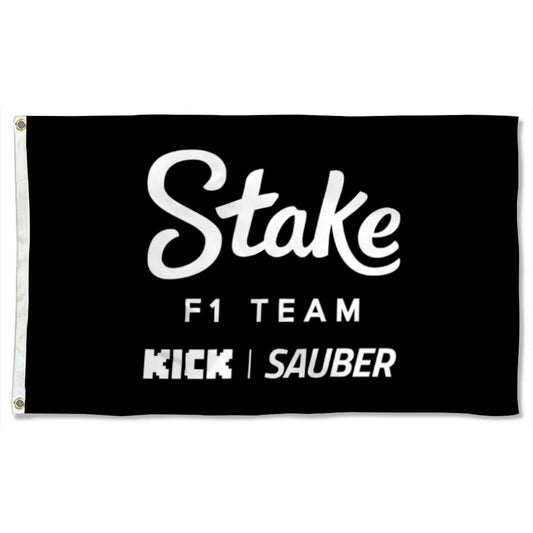 Fyon take F1 Team Grommet Flag Banner Black