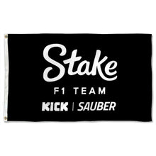 Fyon Double-sided Stake F1 Team Grommet Flag Banner Black