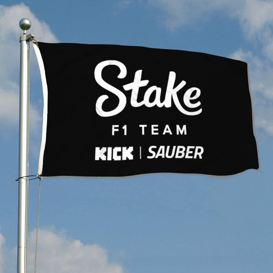 Fyon take F1 Team Grommet Flag Banner Black
