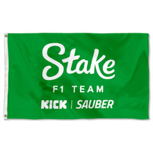 Fyon Double-sided Stake F1 Team Grommet Flag Banner Green