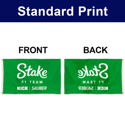 Fyon F1 Team Grommet Flag Banner Green