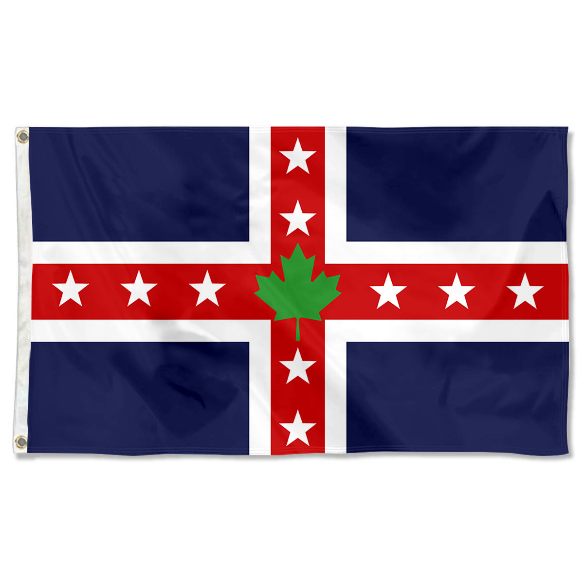 Fyon Stars & Leaf Proposal (1964) Flag Banner