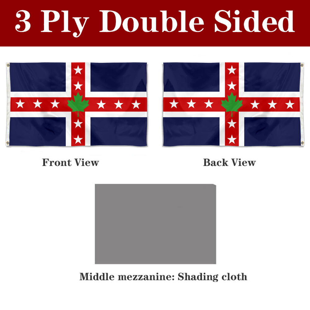 Fyon Stars & Leaf Proposal (1964) Flag Banner