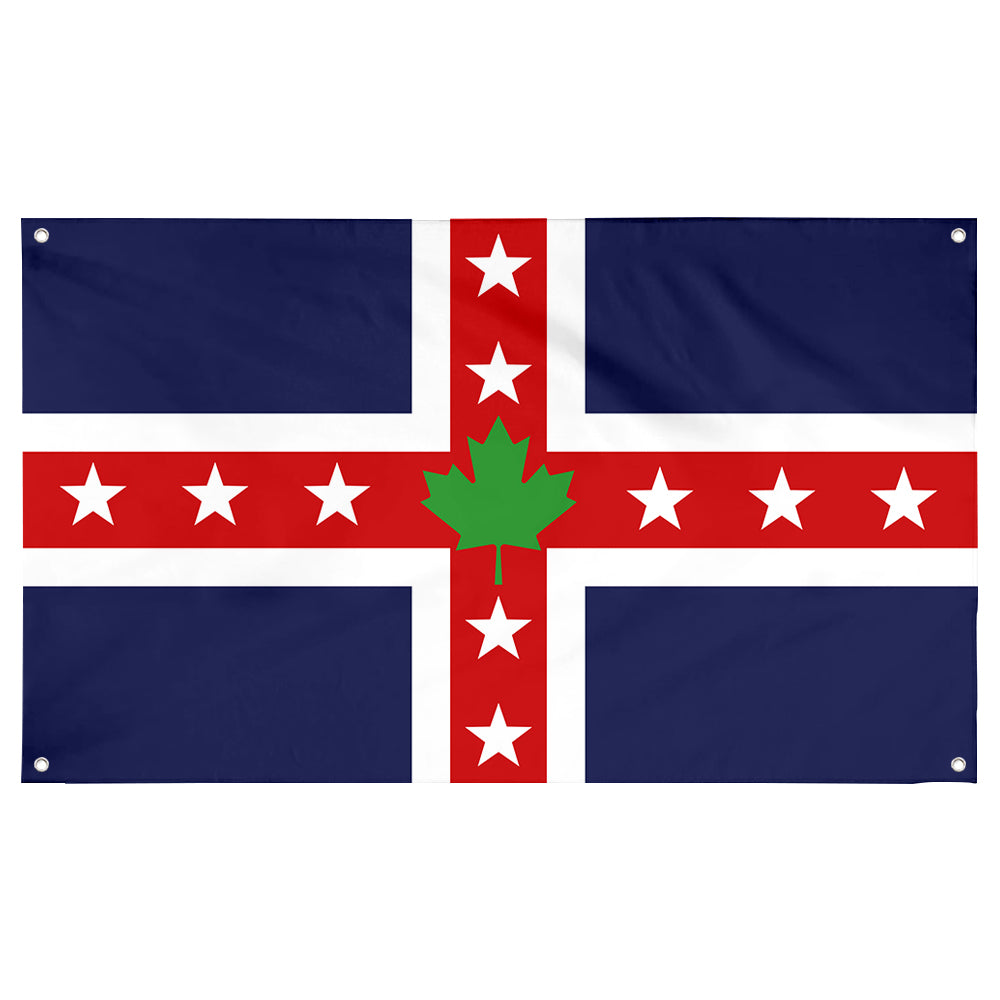 Fyon Stars & Leaf Proposal (1964) Flag Banner