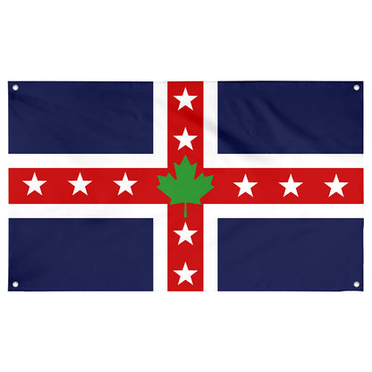 Fyon Stars & Leaf Proposal (1964) Flag Banner