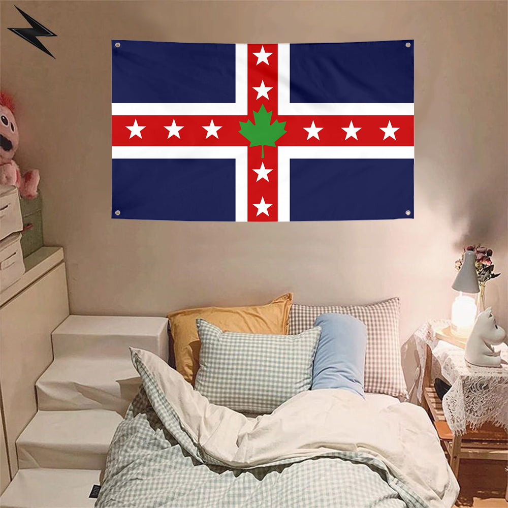 Fyon Stars & Leaf Proposal (1964) Flag Banner