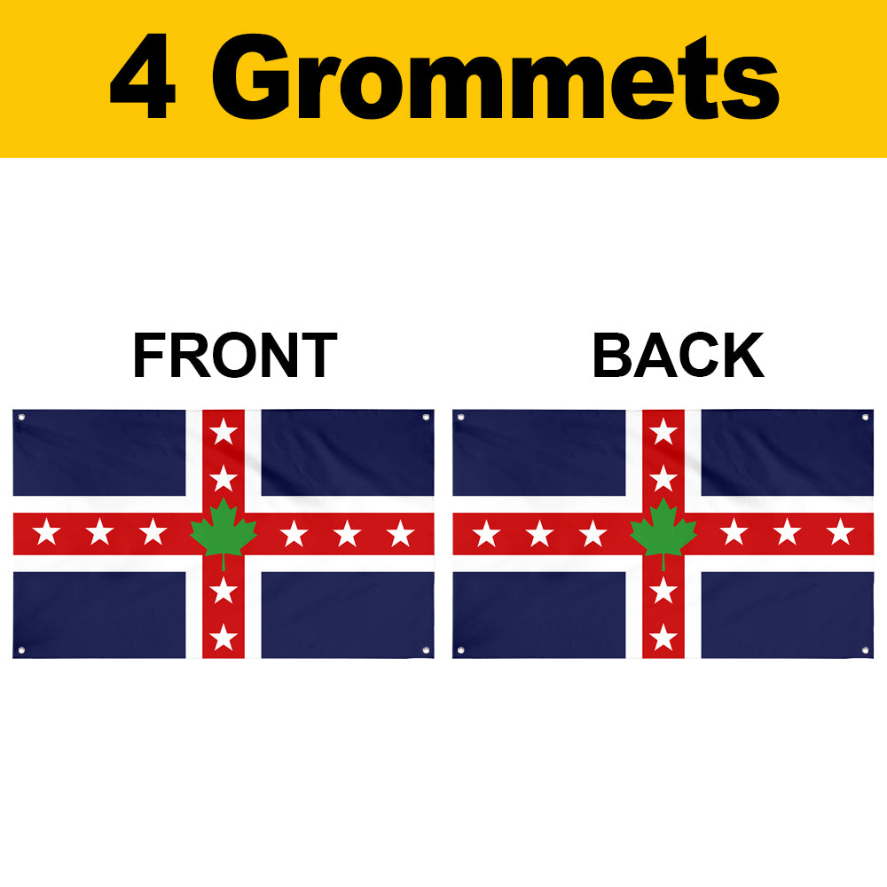 Fyon Stars & Leaf Proposal (1964) Flag Banner